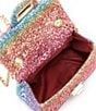 Color:Multi - Image 3 - Girls Rainbow Glitter Crossbody Handbag