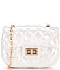 Color:Iridescent White - Image 1 - Iridescent Glitter Crossbody Handbag