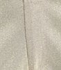Color:Eggshell - Image 4 - High Rise Coordinating Metallic Straight Leg Trousers