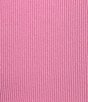 Color:Fuchsia - Image 4 - Knit Ribbed Seamless Short Sleeve T-Shirt