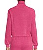 Color:Rose Pink - Image 2 - Coordinating Knit Turtleneck Sweater