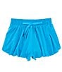 Color:Diva Blue - Image 1 - Little Girls 2T-6X Active Mid-Rise Flippy Shorts