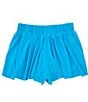 Color:Diva Blue - Image 2 - Little Girls 2T-6X Active Mid-Rise Flippy Shorts