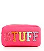Color:Hot Pink - Image 1 - Stuff Varsity Letters Nylon Bag