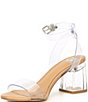 Color:Clear - Image 4 - New Skool Vinyl Family Matching Ankle Strap Block Heel Dress Sandals