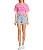 Color:Rose - Image 3 - Pigment Dyed Cannes Oversized T-Shirt