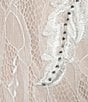 Color:Ivory/Nude - Image 4 - V-Neck Lace-Up Back Embroidered Lace Mermaid Gown