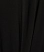 Color:Black - Image 3 - Tab Sleeve Wrap Dress