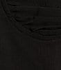 Color:Black - Image 4 - Tie Shoulder Smocked Back Corset Top