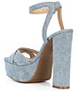 Color:Medium Blue - Image 3 - Alize Denim Strappy Platform Dress Sandals