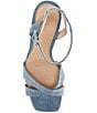 Color:Medium Blue - Image 5 - Alize Denim Strappy Platform Dress Sandals