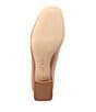 Color:Sweet Tan - Image 6 - Catallo Square Toe Leather Block Heel Pumps