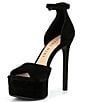 Color:Black - Image 4 - Chellsie Ankle Strap Platform Dress Sandals