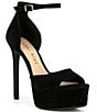 Color:Black - Image 1 - Chellsie Ankle Strap Platform Dress Sandals