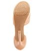 Color:Sweet Tan - Image 6 - Chellsie Leather Ankle Strap Platform Dress Sandals