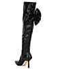 Color:Black - Image 3 - Delilah Wide Calf Bow Back Stretch Over-The-Knee Boots
