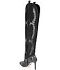 Color:Black - Image 3 - KatyannaTwo Narrow Calf Rhinestone Over-the-Knee Western Boots