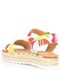 Color:Geo Multi - Image 3 - Keegan Buckle Detail Espadrille Platform Sandals