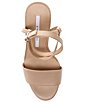 Color:Spanish Sand - Image 5 - Lexey Leather Ankle Strap Platform Dress Sandals