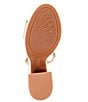Color:Spanish Sand - Image 6 - Lexey Leather Ankle Strap Platform Dress Sandals