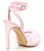 Color:Pretty Pink - Image 2 - Mays Ruffle Mesh Ankle Strap Pumps