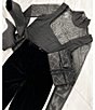 Color:Black - Image 5 - Misha Mesh Long Sleeve Turtleneck Knit Top