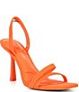 Color:Cara Orange - Image 1 - Penelope Nubuck Suede Halter Back Dress Sandals