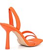 Color:Cara Orange - Image 2 - Penelope Nubuck Suede Halter Back Dress Sandals