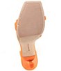Color:Cara Orange - Image 6 - Penelope Nubuck Suede Halter Back Dress Sandals