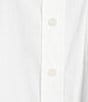 Color:White - Image 3 - Prep Cotton Blend Point Collar Long Sleeve Button Front Blouse