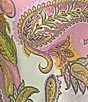 Color:Pink Border - Image 3 - Sara Paisley Printed Satin Midi Slip Dress