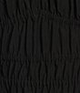 Color:Black - Image 3 - Shia Plainweave Sweetheart Bodice Long Sleeve Dress