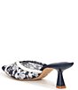 Color:Navy/White - Image 4 - x Caelynn Bell Tivoli Floral Pointed Toe Dress Mules