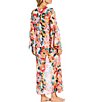 Color:Multi - Image 2 - Floral Print Open Front Kimono Swimsuit Cover Up