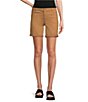 Color:Nugget - Image 1 - Perfect Fit Roll Cuff Hem Twill Shorts