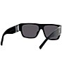 Color:Black - Image 6 - Unisex 4G 61mm Rectangle Sunglasses