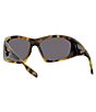 Color:Havana - Image 3 - Unisex GIV CUT 67mm Geometric Havana Sunglasses