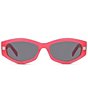 Color:Shiny Fuchsia/Smoke - Image 2 - Women's GV Day 54mm Geometric Sunglasses