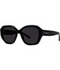 Color:Shiny Black - Image 1 - Women's GV Day 55mm Round Sunglasses