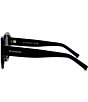 Color:Shiny Black - Image 3 - Women's GV Day 55mm Round Sunglasses