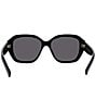 Color:Shiny Black - Image 4 - Women's GV Day 55mm Round Sunglasses