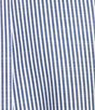 Color:Blue - Image 4 - Gold Label Roundtree & Yorke Non-Iron Short Sleeve Striped Oxford Sport Shirt