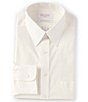Color:Ivory - Image 1 - Gold Label Roundtree & Yorke Slim Fit Non-Iron Point Collar Solid Dress Shirt