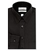 Color:Black - Image 1 - Gold Label Roundtree & Yorke Slim Fit Non-Iron Point Collar Solid Dress Shirt