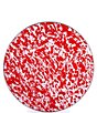 Color:Red - Image 2 - Enamelware Red Swirl Charger Plates, Set of 2
