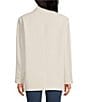 Color:Ivory001 - Image 2 - Luxe Suiting Boyfriend Blazer Jacket