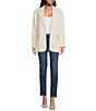 Color:Ivory001 - Image 3 - Luxe Suiting Boyfriend Blazer Jacket