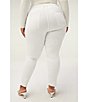 Color:White - Image 2 - Plus Size Good Legs High Rise Skinny Stretch Denim Cropped Jeans