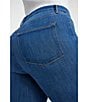 Color:Blue007 - Image 5 - Plus Size Good Legs High Rise Stretch Denim Flared Jeans