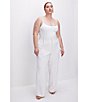 Color:Ivory001 - Image 6 - Plus Size Luxe Suiting Column Trouser